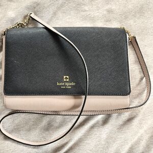 Kate Spade Black and Cream Crossbody Bag
